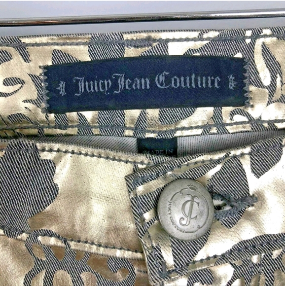 Juicy Couture Metallic Gold Jeans - Picture 6 of 7
